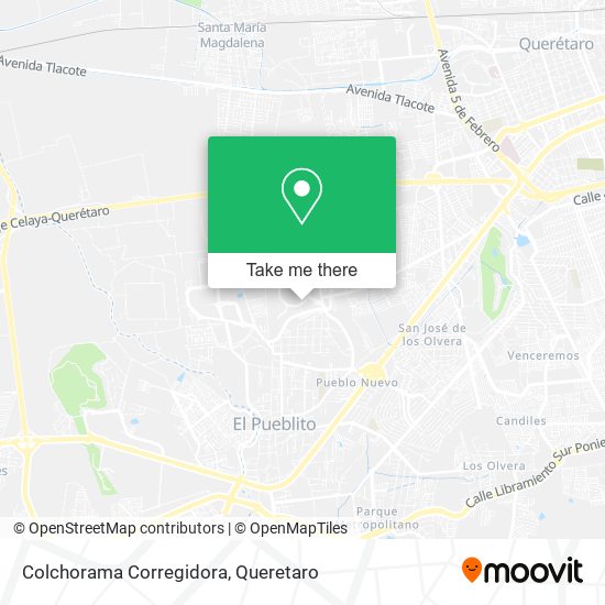 Colchorama Corregidora map