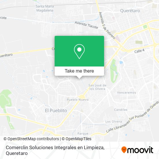 Mapa de Comerclin Soluciones Integrales en Limpieza