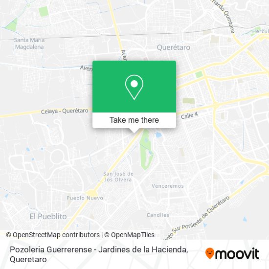 Mapa de Pozoleria Guerrerense - Jardines de la Hacienda