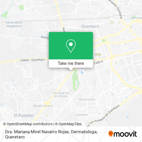 Mapa de Dra. Mariana Mirel Navarro Rojas. Dermatologa