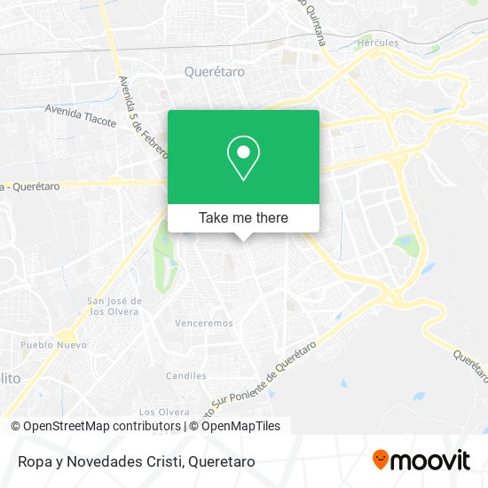 Mapa de Ropa y Novedades Cristi