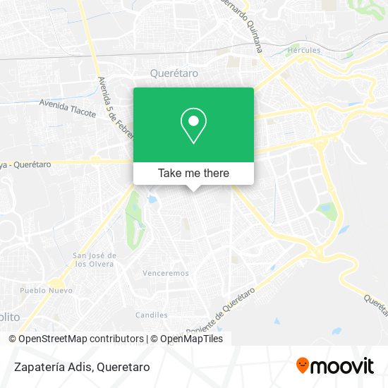 Mapa de Zapatería Adis