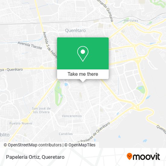 Mapa de Papelería Ortiz