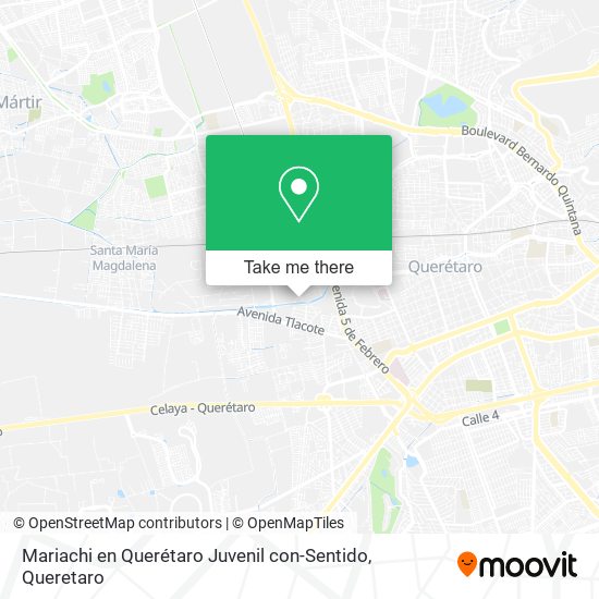 Mariachi en Querétaro Juvenil con-Sentido map