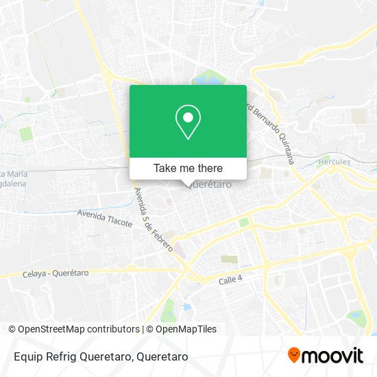 Equip Refrig Queretaro map