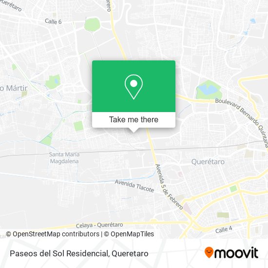 Paseos del Sol Residencial map