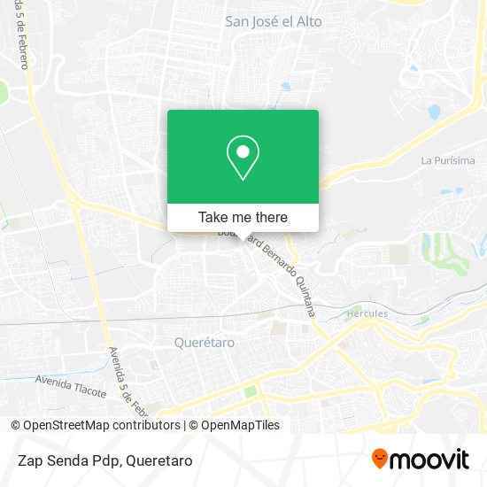 Mapa de Zap Senda Pdp