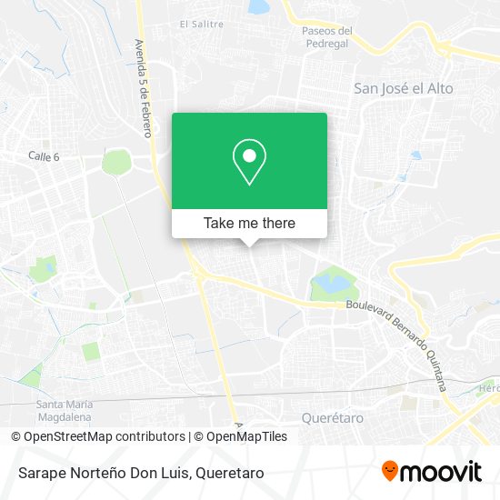 Mapa de Sarape Norteño Don Luis