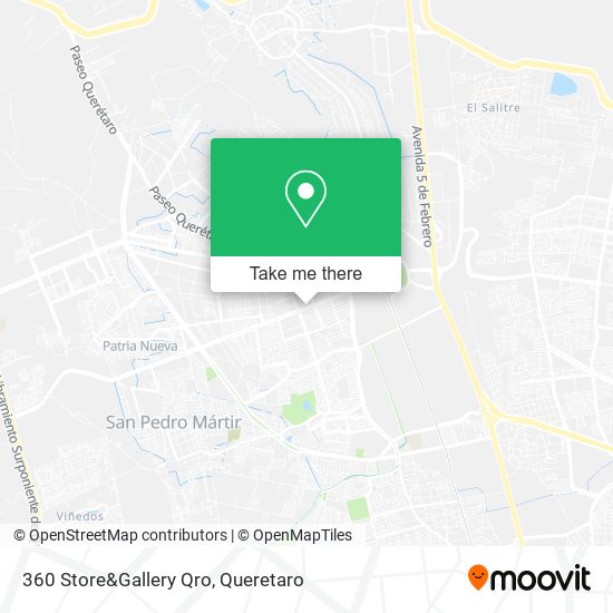 360 Store&Gallery Qro map