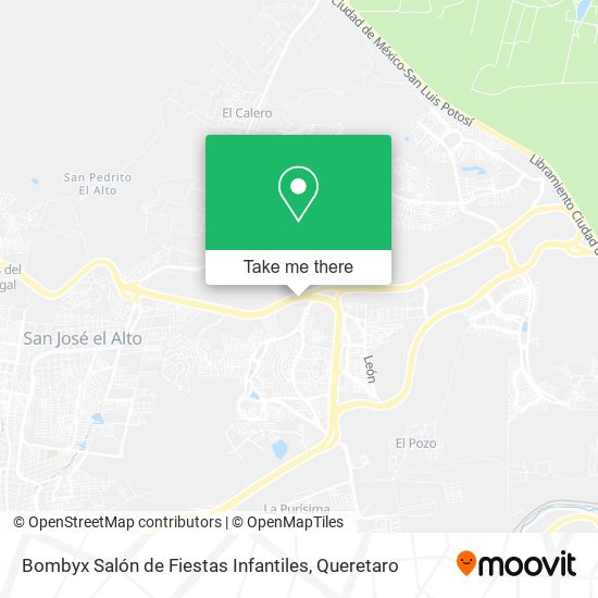 Mapa de Bombyx Salón de Fiestas Infantiles