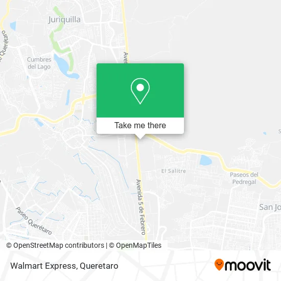 Mapa de Walmart Express