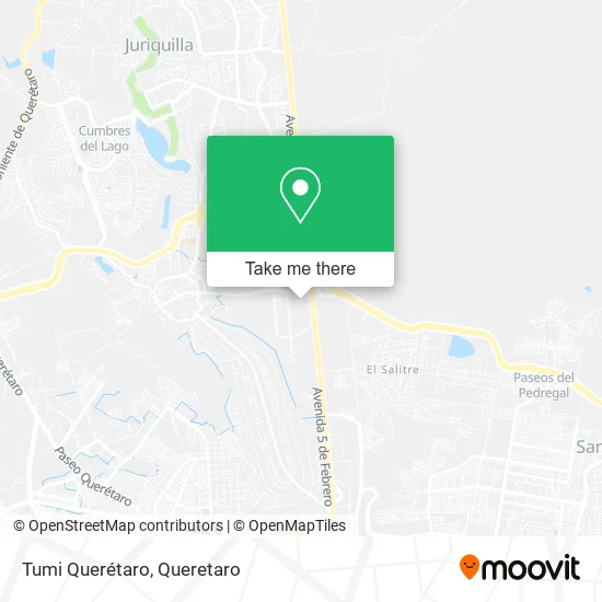 Mapa de Tumi Querétaro