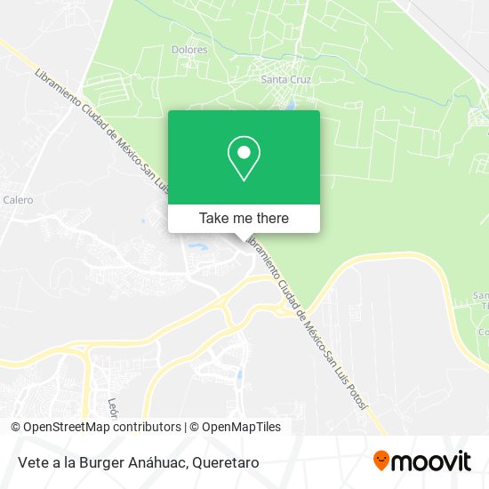 Vete a la Burger Anáhuac map