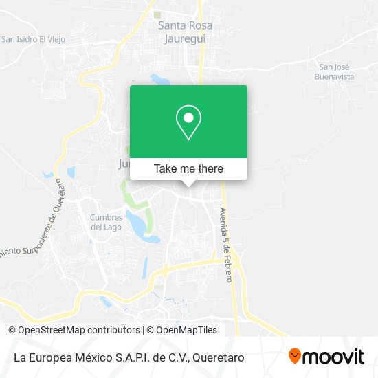 La Europea México S.A.P.I. de C.V. map