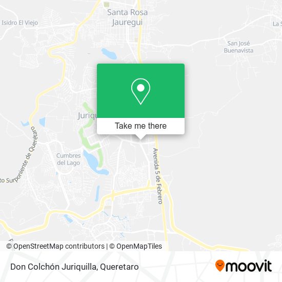 Don Colchón Juriquilla map