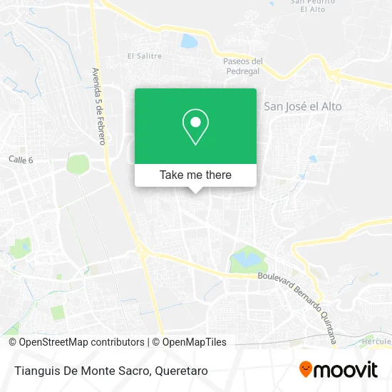 Mapa de Tianguis De Monte Sacro