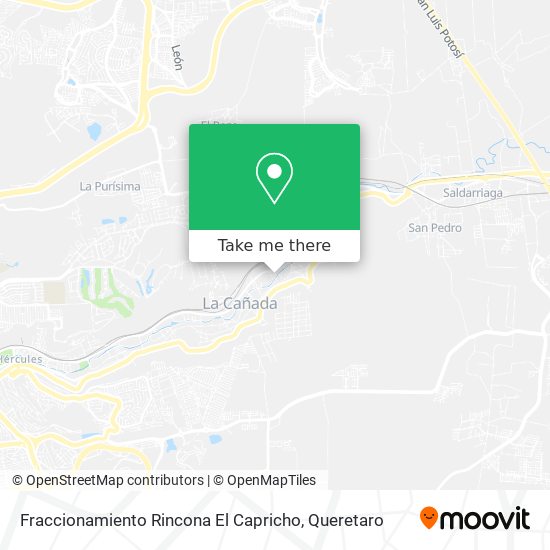 Fraccionamiento Rincona El Capricho map