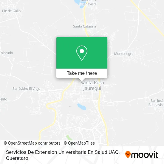 Mapa de Servicios De Extension Universitaria En Salud UAQ