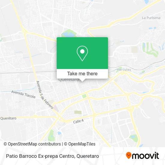 Mapa de Patio Barroco Ex-prepa Centro