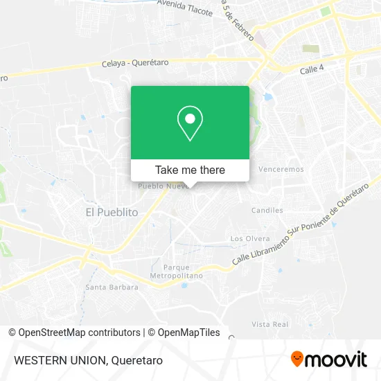 Mapa de WESTERN UNION