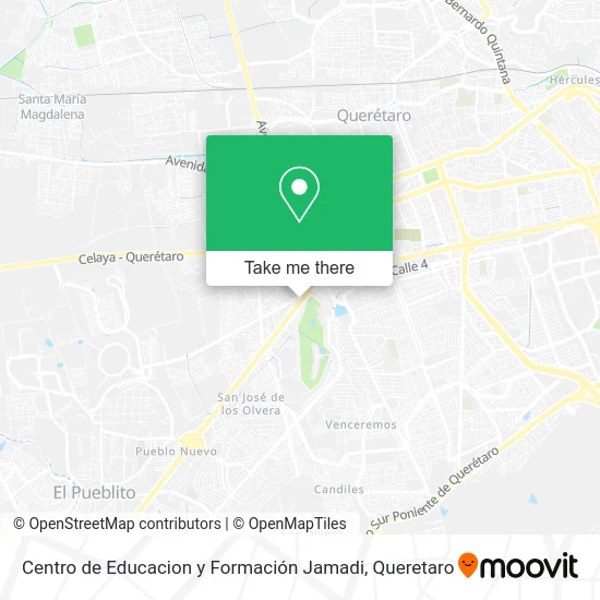 Mapa de Centro de Educacion y Formación Jamadi