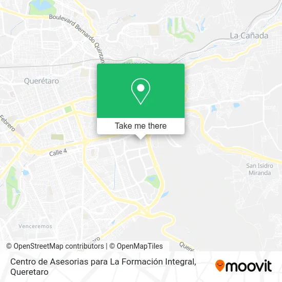 Mapa de Centro de Asesorias para La Formación Integral