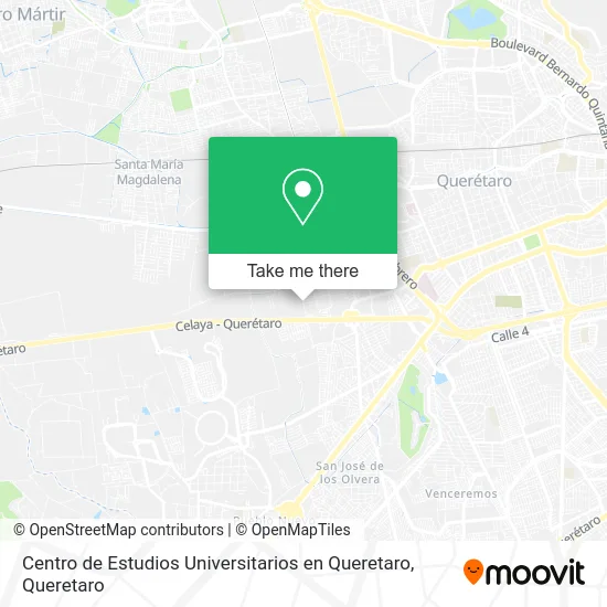 Mapa de Centro de Estudios Universitarios en Queretaro