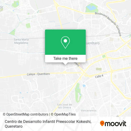 Mapa de Centro de Desarrollo Infantil Preescolar Kokeshi