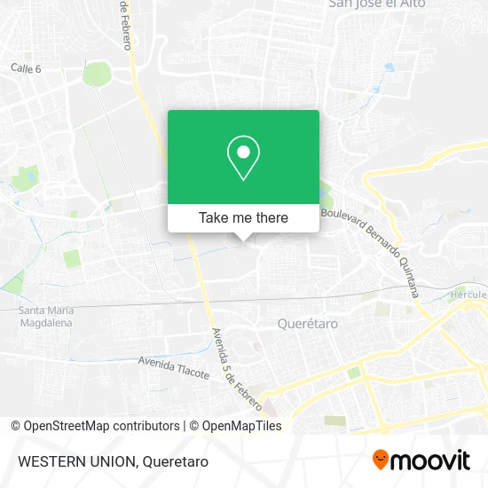 Mapa de WESTERN UNION