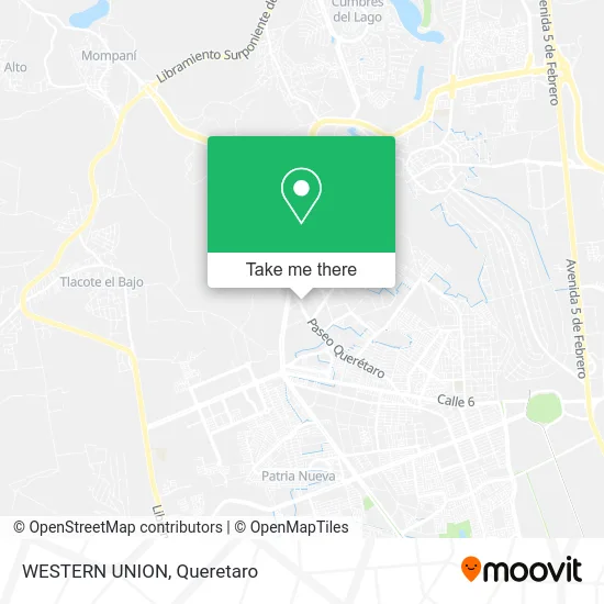 WESTERN UNION map
