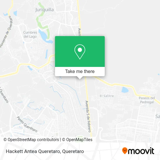 Mapa de Hackett Antea Queretaro