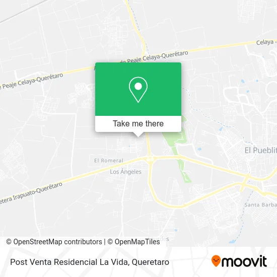 Post Venta Residencial La Vida map