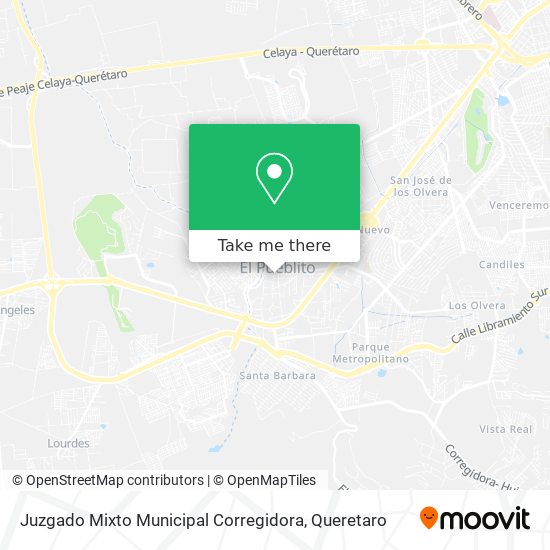 Mapa de Juzgado Mixto Municipal Corregidora