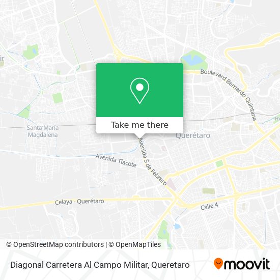 Diagonal Carretera Al Campo Militar map
