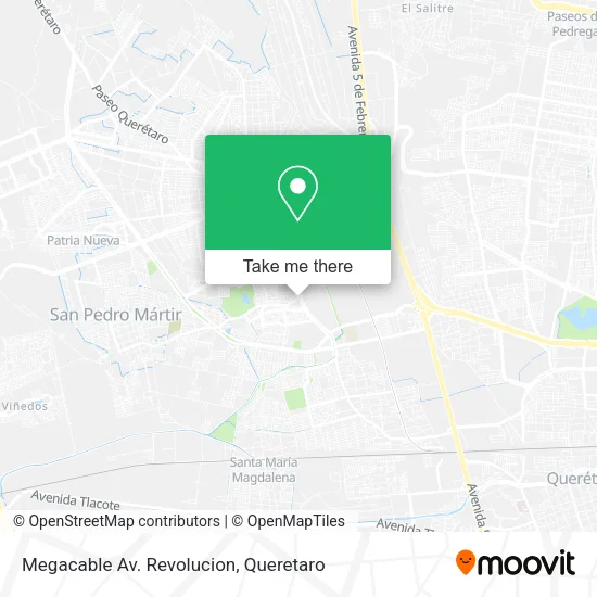 Mapa de Megacable Av. Revolucion