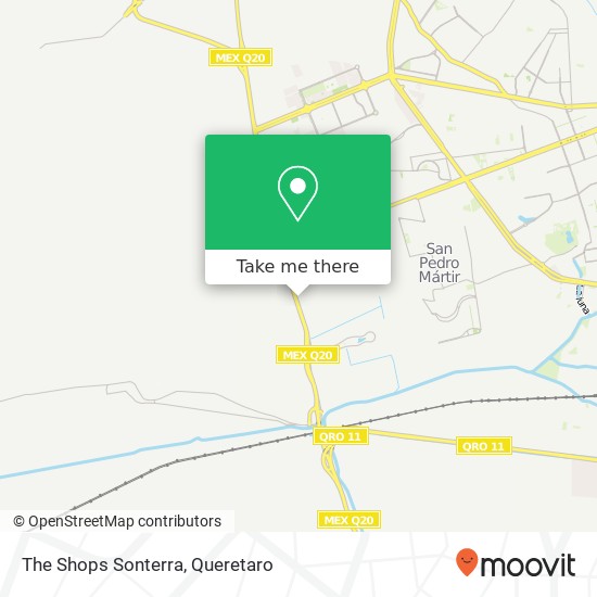 How to get to The Shops Sonterra in Queretaro by Bus?