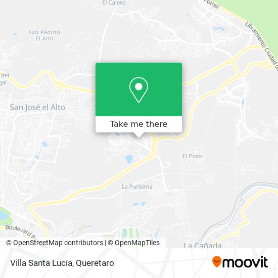 Villa Santa Lucía map