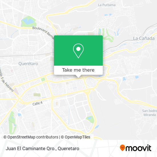 Mapa de Juan El Caminante Qro.