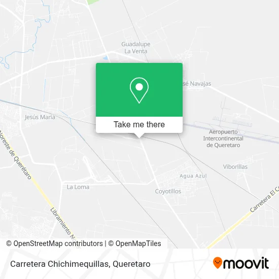 Carretera Chichimequillas map