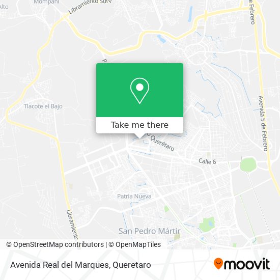 Avenida Real del Marques map