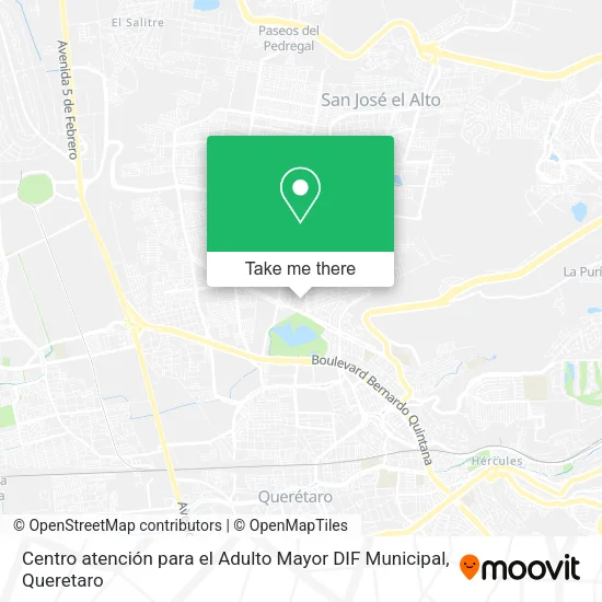 Mapa de Centro atención para el Adulto Mayor DIF Municipal