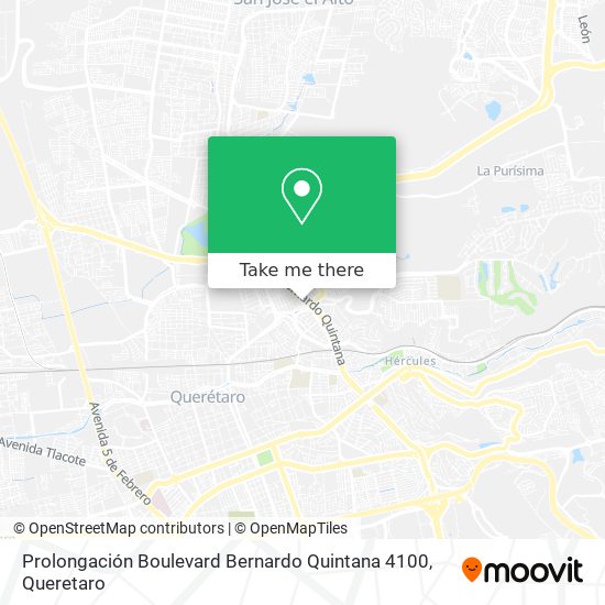 Prolongación Boulevard Bernardo Quintana 4100 map