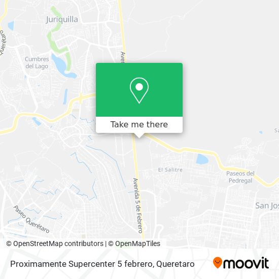 Mapa de Proximamente Supercenter 5 febrero