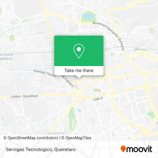 Mapa de Servigas Tecnologico