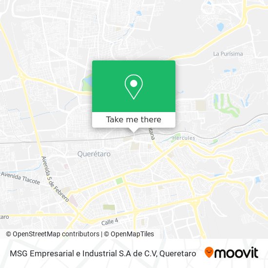 MSG Empresarial e Industrial S.A de C.V map