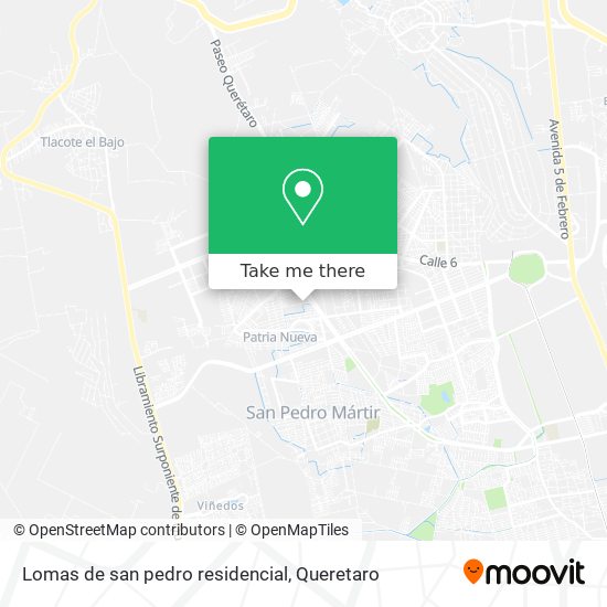 Mapa de Lomas de san pedro residencial