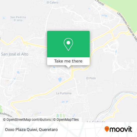 Oxxo Plaza Quiwi map