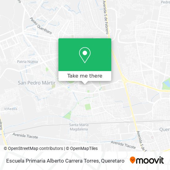 Mapa de Escuela Primaria Alberto Carrera Torres