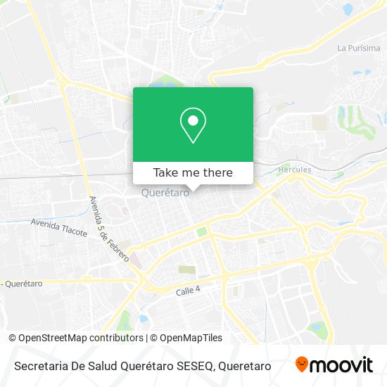 Secretaria De Salud Querétaro SESEQ map