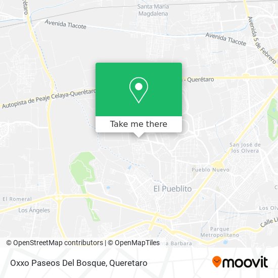 Mapa de Oxxo Paseos Del Bosque